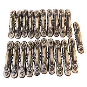 VTG Amerock‎ 735/736 Drawer Pulls And Plates Cabinet Handles Lot Brass Bronze